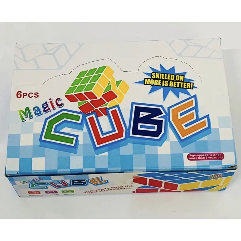 Xếp hình khối Rubik bậc 3 bằng sợi carbon 5.5cm không túi