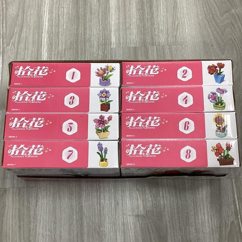 Xếp hình lắp ráp hoa - Hoa laveder