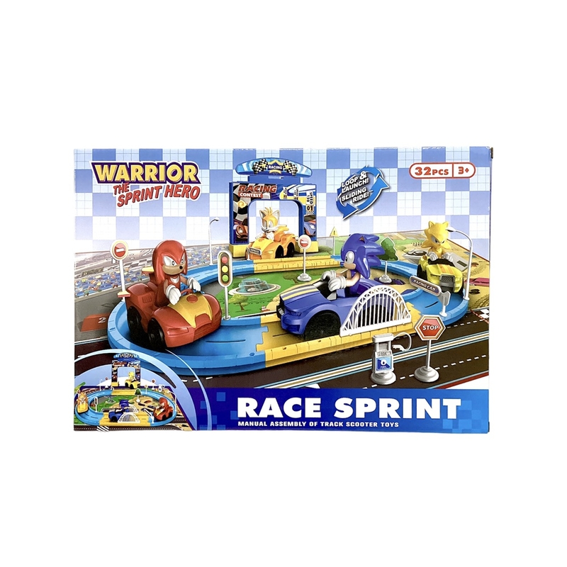 Bộ đường đua Sonic (trang bị 2 ô tô + bản đồ)