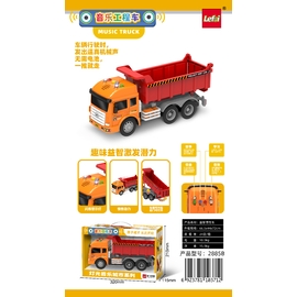 Xe âm nhạc - Xe ben - Cam đỏ