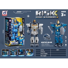 Mô hình robot chiến binh xoay 360 độ - có đèn, có nhạc