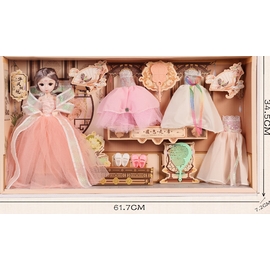 Bộ búp bê quý phi nương nương + trang phục, phụ kiện - 34cm