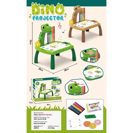 Bàn chiếu hình khủng long có nhạc và đèn kèm 3 tấm phim chiếu