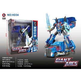 Robot biến hình Optimus Prime - Xanh