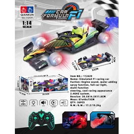 Mô hình xe đua F1 điều khiển từ xa 1:14, phun sương - có pin, có đèn