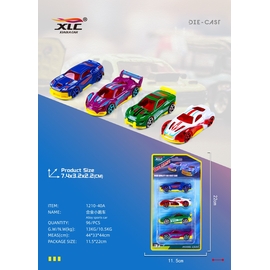 Bộ 4 xe ô tô đồ chơi mini hợp kim