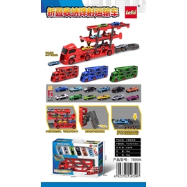 Xe Đua Hợp Kim + Xe Vận Chuyển 3 Tầng Đa Năng