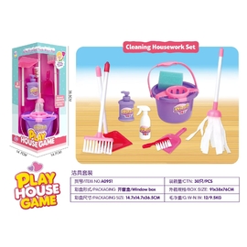 Bộ đồ chơi dụng cụ dọn dẹp nhà - 9pcs