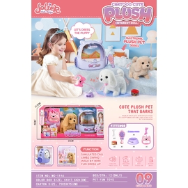 Bộ chó bông đồ hàng cao cấp kèm phụ kiện - có âm thanh