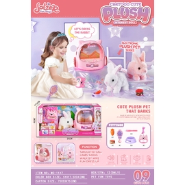 Bộ thỏ bông đồ hàng cao cấp kèm phụ kiện - có âm thanh